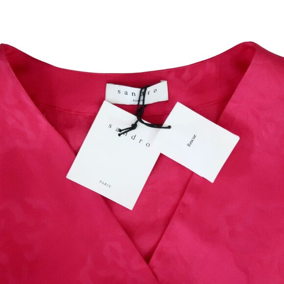 SANDRO Harpie wrap dress F 42 US 10 L NWT - Picture 5 of 8